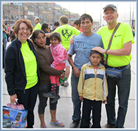 Bruce & Karen with sponsor family